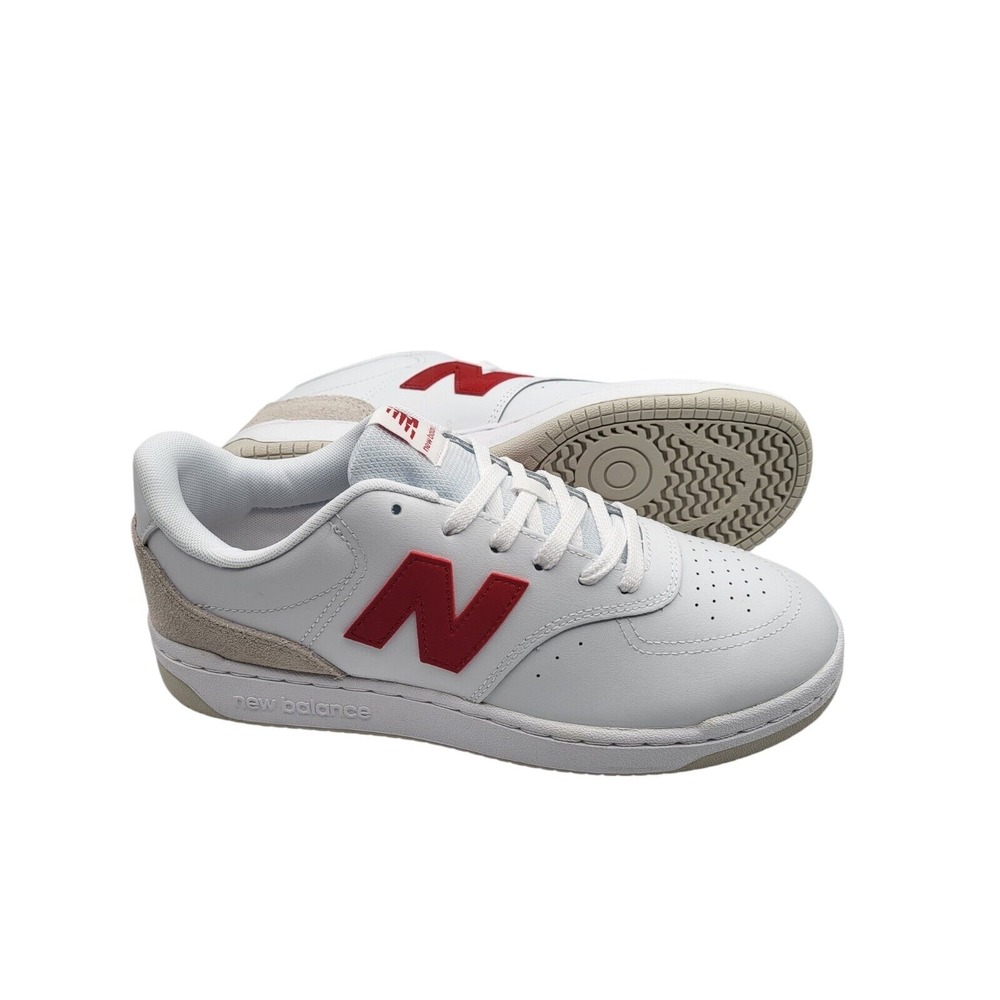 New Balance BB80 Men's Sneakers White Red Size 9.5 NWT